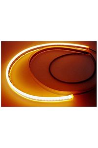 Selamlamalı Açılış Animasyonlu Far Kaşı Beyaz Audi Stil Kayar Sinyalli Far Üstü Slim Led ürün fotoğrafı