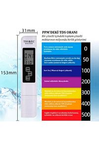 Tds&ec Metre Su Kalite Iletkenlik Ölçme Termometre Su Test Cihazı Topraksız Tarım ürün fotoğrafı