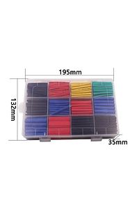 750 Parça Kutulu Heat Shrink Makaron Daralan Kablo Tamir Seti ürün fotoğrafı
