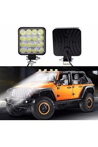 Off Road Sis Farı - Lamba 16 Led Kare Çalışma Lambası 2 Adet ürün fotoğrafı