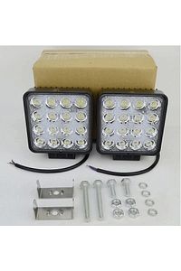 4 Adet 16 Ledli Off Road Çalışma Ve Sis Lambası 48watt 12 & 24 Vo ürün fotoğrafı