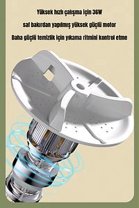 Katlanır Mini Çamaşır Makinesi Yeşil ürün fotoğrafı
