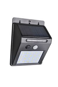 Işık Sensörlü Güneş Enerjili Solar Duvar Kapı Kamp Bahçe Lambası Fotoselli Projektör 20led Lambalı ürün fotoğrafı