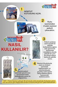 Nem Alıcı Rutubet Emici Koku Giderici Korozyon Önleyici ( 1 Kutu Içerisinde 2 Paket ) ürün fotoğrafı
