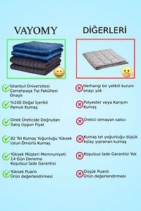 Ağırlıklı Battaniye Çift Kişilik Ağırlıklı Yorgan 10 Kg Beyaz 200x220 %100 Pamuk 4 Mevsim Kullanım ürün fotoğrafı