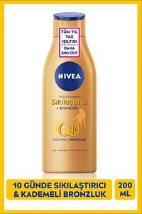 Q10 Sıkılaştırıcı Ve Bronzlaştırıcı Vücut Losyonu 200ml, Kademeli Bronzluk, 10 Günde Sıkılaştırıcı ürün fotoğrafı