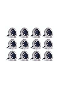 12'li 3w Solar Güneş Enerjili Kazıklı Çim & Bahçe Aydınlatma,paslanmaz Inox, Ip65,günışığı Işık ürün fotoğrafı