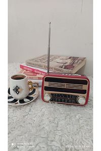 Nostaljik Bluetoothlu Retro Müzik Kutusu Usb, Sd, Mp3 ürün fotoğrafı