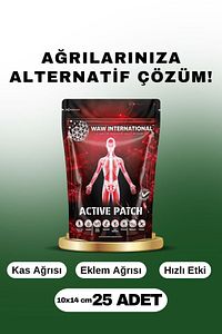 Active Patch – Kas Ve Eklem Ağrıları Için Doğal Bant | Anında Rahatlama Ve Uzun Süreli Etki 25 Adet ürün fotoğrafı