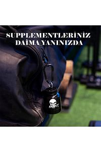 Protein Shaker + Toz Saklama Hunisi Sporcu Shaker + Toz Saklama Kabı Fitness Shaker Pillbox ürün fotoğrafı
