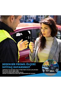 Laphrotech Portatif Temassız J1 Tasarım Dijital LCD Promil Ölçer Alkolmetre Alkol Ölçüm Cihazı ürün fotoğrafı