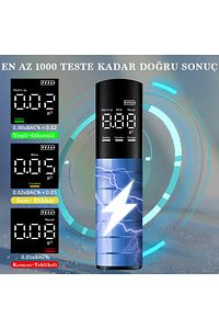 Laphrotech Portatif Temassız J1 Tasarım Dijital LCD Promil Ölçer Alkolmetre Alkol Ölçüm Cihazı ürün fotoğrafı