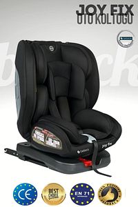 Joy Fix 0-36 Kg 360° Dönebilen Isofix'li Oto Koltuğu Siyah ürün fotoğrafı