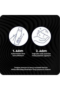 Men Erkek Tıraş Jeli Deep Dimension 200ml, Kusursuz Tıraş, Aktif Karbon, Kaygan Tıraş Deneyimi ürün fotoğrafı