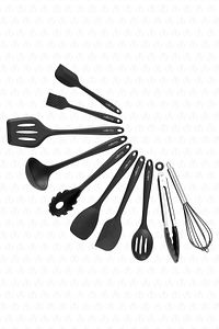 Salvatore 10 Parça Spatula Set Siyah ürün fotoğrafı