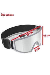 Kayak Gözlüğü Antifog Uv Korumalı Güneş Kar Şeffaf Snowboard Glasses Sporu ürün fotoğrafı