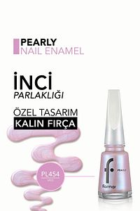 Yarı Transparan & Parlak Bitişli Sedefli Oje No: Pl454 ürün fotoğrafı