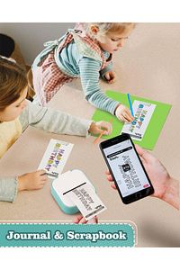 T02 Mini Taşınabilir Akıllı Cep Sticker Fotoğraf Yazıcı, Yeşil, Yapay Zeka Destekli Uygulama ürün fotoğrafı