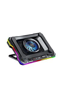 Gt100 Gaming Laptop Sogutucu 2200rpm , Rgb Işıklı , Led Display Notebook Soğutucu Stand ürün fotoğrafı