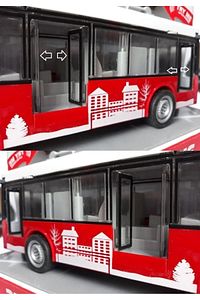 Otobüs Işıklı Sesli Kırılmaz Büyük Oyuncak Yolcu Otobüsü Metrobüs Kapılar Açılır Pil Dahil Troleybüs ürün fotoğrafı