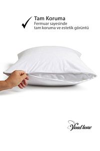 %100 Pamuklu, 4’lü Yastık Alezi, Yastık Kılıfı, Su / Sıvı Geçirmez,(50 X 70 CM) ürün fotoğrafı
