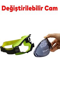 Bellasimo Kayak Kar Gözlüğü Değiştirebilir Camlı Antifog Güneş Kar Gözlük Füme Snowboard Glasses ürün fotoğrafı