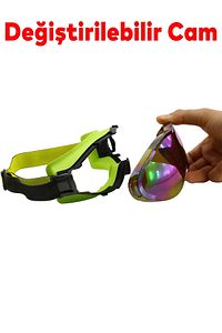 Bellasimo Kayak Kar Gözlüğü Değiştirebilir Camlı Antifog Gözlük Gökkuşağı Snowboard Glasses Sporu ürün fotoğrafı