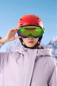 Bellasimo Kayak Kar Gözlüğü Değiştirebilir Camlı Antifog Gözlük Gökkuşağı Snowboard Glasses Sporu ürün fotoğrafı