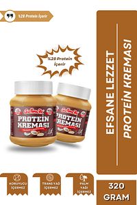 Kahvaltılık Sürülebilir Katkısız 320gr Özel Üretim Protein Kreması 100gr'da 28gr Içerir ürün fotoğrafı