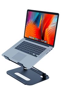 Basic 2 Tüm Modellerle Uyumlu Metal Kolay Ayarlanır Katlanabilir Ergonomik Laptop Standı Yükseltici ürün fotoğrafı