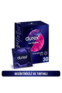 Extreme Geciktiricili ve Tırtıklı Prezervatif 30'lu, Standart Fit ürün fotoğrafı