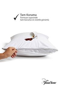 Sıvı Geçirmez Bebek Yastığı, Antialerjik Yastık , %100 Pamuklu, Boncuk Silikon 35x45 Cm ürün fotoğrafı
