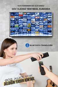 Hd Uydu Mini Bt Kumanda Çanaklı Çanaksız Dahili Wifi Anten Içinde Takılı Sınırsız Tv Sinema Paketi ürün fotoğrafı