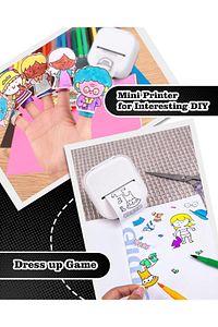 T02 Mini Taşınabilir Akıllı Cep Sticker Fotoğraf Yazıcı, Beyaz, Yapay Zeka Destekli Uygulama ürün fotoğrafı