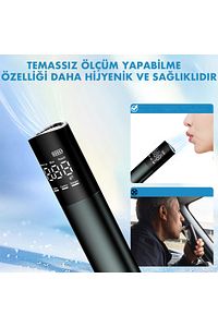 Laphrotech Portatif Temassız J1 Tasarım Dijital LCD Promil Ölçer Alkolmetre Alkol Ölçüm Cihazı ürün fotoğrafı
