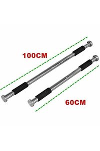Barfiks Çubuğu 60-100 Cm Çift Süngerli Ayarlanabilir Barfiks Çekme Demiri Barfiks Aleti ürün fotoğrafı