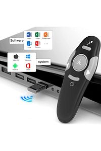 Nwn-s1 Kablosuz Akıllı Tahta Sunum Kumandası Işaretleme Lazer Pointer Uzun Menzil Pil Hediye ürün fotoğrafı