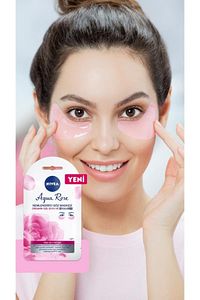 Aqua Rose Organik Gül Suyu İçerikli Nemlendirici Göz Maskesi, Hyaluron, Koyu Halka, Göz Torbası ürün fotoğrafı