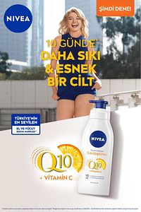Q10 Sıkılaştırıcı Vücut Losyonu 400ml, 10 Günde Sıkılaş, C Vitamini, Nemlendirici, Normal Ciltler ürün fotoğrafı
