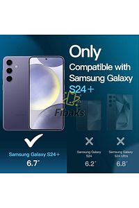 Galaxy S24 Plus / S25 Plus Kılıf Kamera Korumalı Renksiz Şeffaf Esnek Renksiz Silikon Kapak ürün fotoğrafı