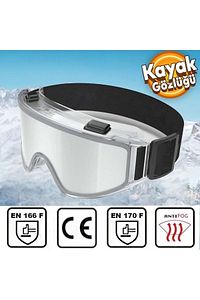 Kayak Gözlüğü Antifog Uv Korumalı Güneş Kar Şeffaf Snowboard Glasses Sporu ürün fotoğrafı