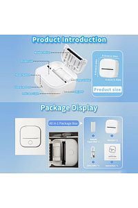 T02 Mini Taşınabilir Akıllı Cep Sticker Fotoğraf Yazıcı, Yeşil, Yapay Zeka Destekli Uygulama ürün fotoğrafı