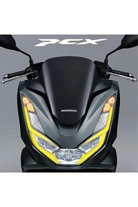 Honda Pcx Ön Far Kaşı Tasarımı Şeffaf Sticker Sarı ürün fotoğrafı