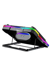 Gt100 Gaming Laptop Sogutucu 2200rpm , Rgb Işıklı , Led Display Notebook Soğutucu Stand ürün fotoğrafı