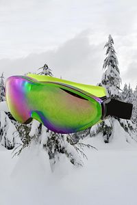 Bellasimo Kayak Kar Gözlüğü Değiştirebilir Camlı Antifog Gözlük Gökkuşağı Snowboard Glasses Sporu ürün fotoğrafı
