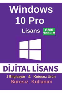 Windows 10 Pro Dijital Lisans Anahtarı ürün fotoğrafı