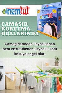 Rutubet Giderici Nem Emici Koku Küf Ve Korozyon Önleyici 1 Kutu 2 Paket 1 Kg ürün fotoğrafı