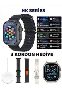 Watch Series 10 Tüm Telefonlara Uyumlu Amoled Ekran 49mm Chatgpt Tüm Bildirimler Aktif ürün fotoğrafı