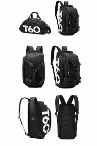 T60 Gym Fitness Spor Omuz Askılı Spor Çantası Unisex Spor ve Seyehat Çantası T-60SIYAH-BYZ ürün fotoğrafı