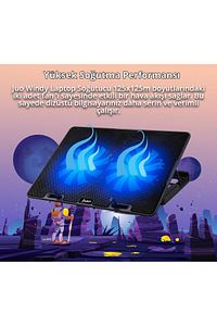 Windy Led Aydınlatmalı Notebook Soğutucu ürün fotoğrafı